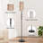 Boho Floor Lamp With Double Shade Options, 3CCT LED Bulb, Space-Saving Design, Easy Assembly, Rattan Base