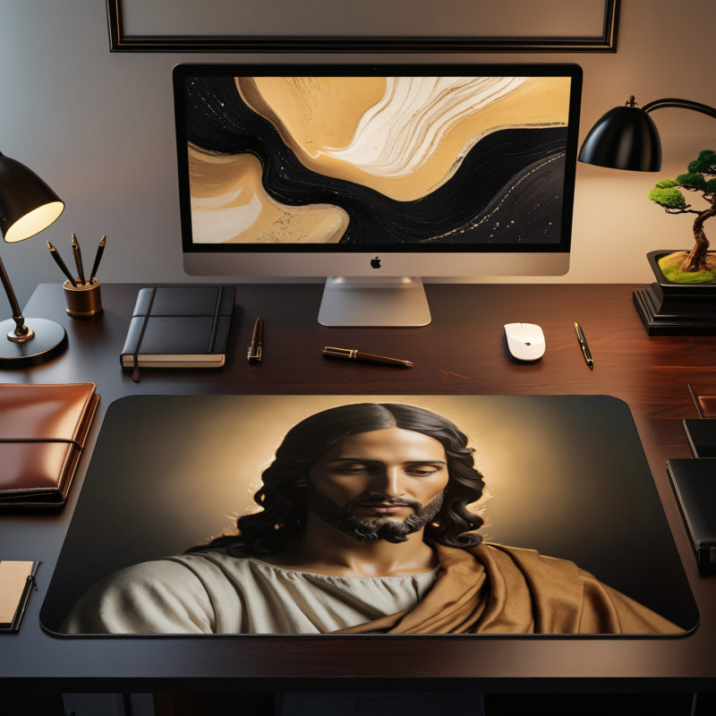Polyester Desk Pad, 14.4x12.1