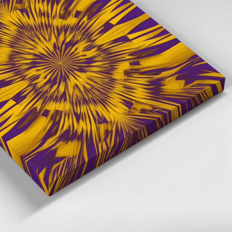 Art sur toile mauve Op Art 13, H 16 po x l 20 po
