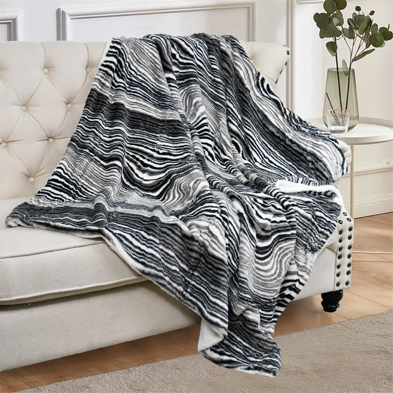 Knitted and Hand Woven Blanket, 152.4cm L x 127cm W