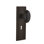 Homestead Interior Mortise Door Knob with Mission Long Plate