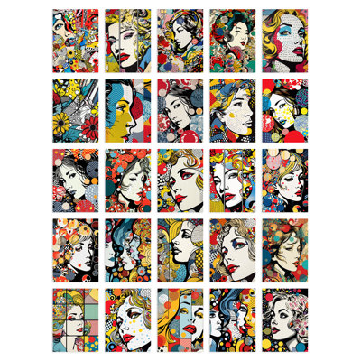 ashion Face Pop Art Bubble Comic Aesthetic 50 Piece Wall Art