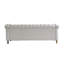Chesterfield Velvet Sofa 84.65 Inch For Living Room Beige Colour-1781748653