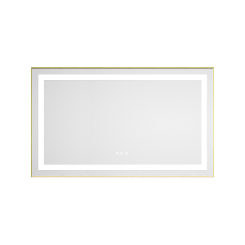 LED Bathroom Mirror with Front-lit, 3 Colors Temperature & Dimmable Light, 36" x 72", White