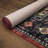 Lyanne Washable Non-Slip Medallion Rust Area Rug-274877074
