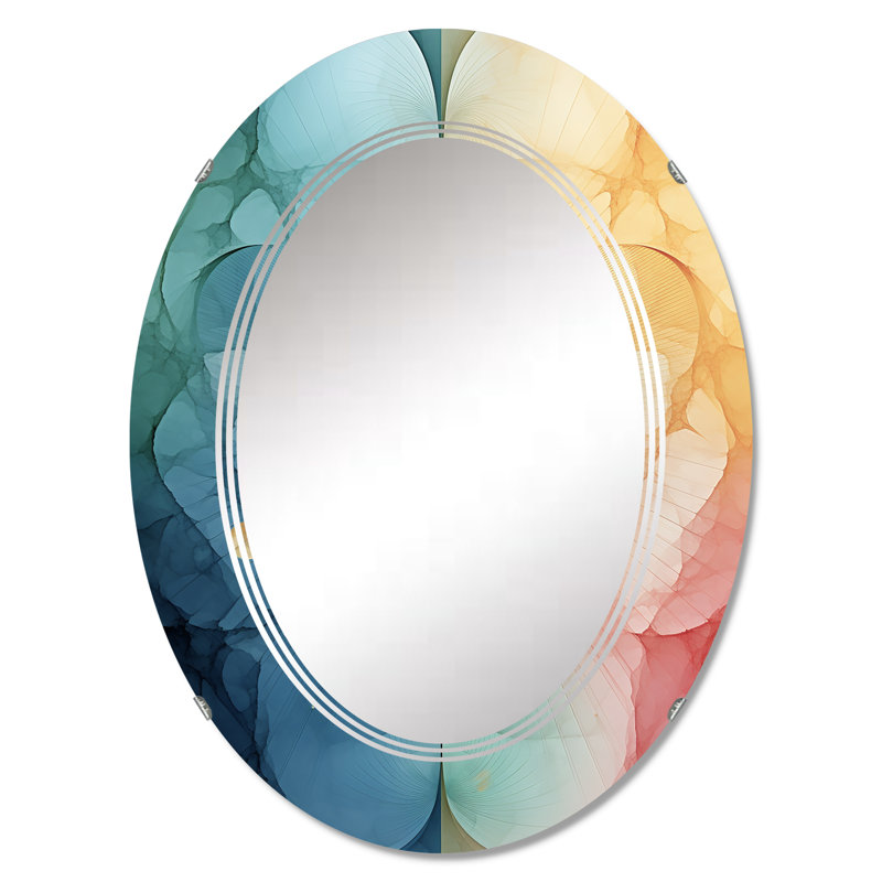 Reinart - Miroir mural moderne ovale, 36 po x 24 po