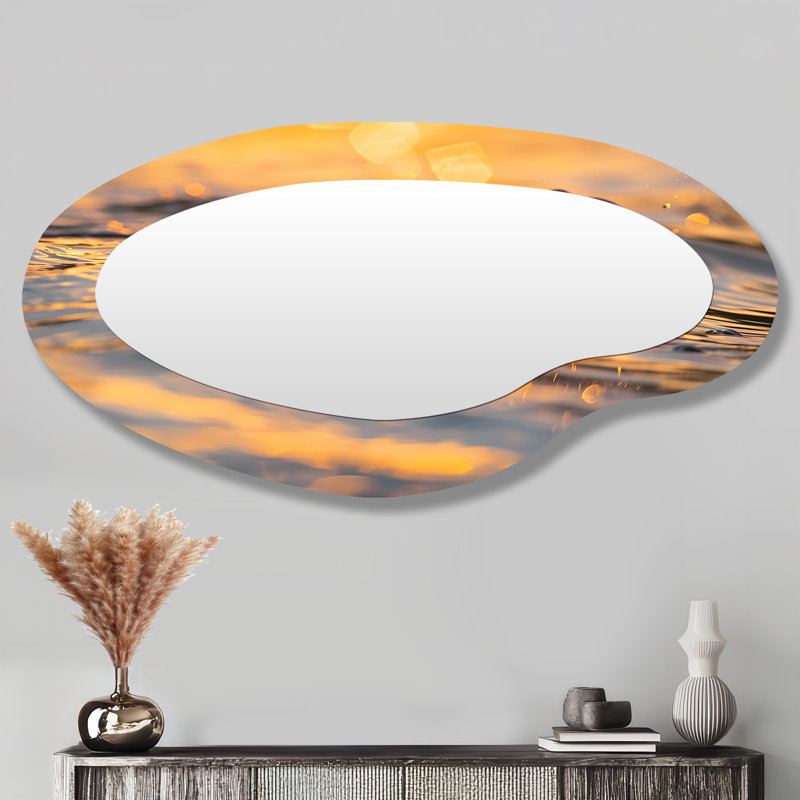 Miroir mural nautique Golden Sunset