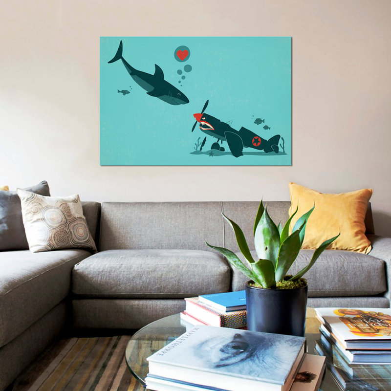 «Sea Of Love», impression sur toile, H 18 po x l 26 po x P 1,5 po, Pas de tapis, Toile tendue