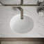Caxton White Vistreous China Oval Undermount Bathroom Sink