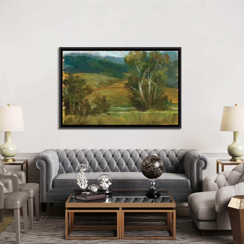 «Changer le soleil IV», reproduction d'art sur toile, H 18 po x l 26 po x P 1,5 po, Toile avec cadre noir, Pas de tapis