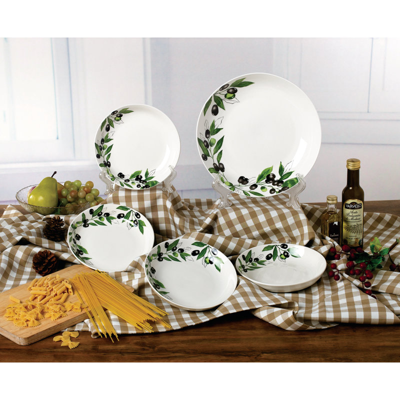 Lorren Home Trends Porcelain China Pasta Dish