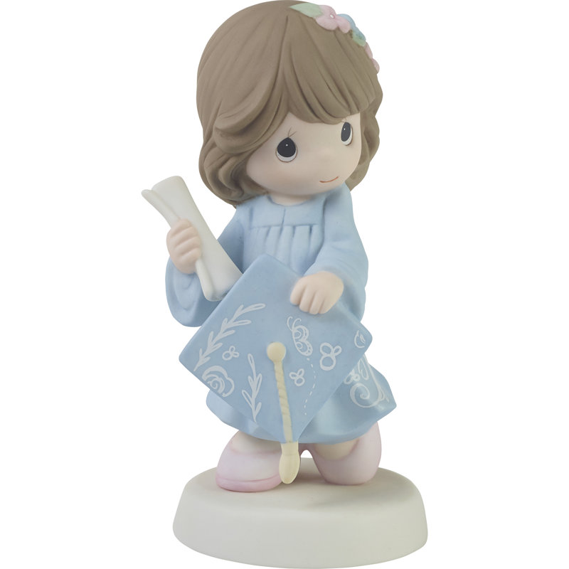 Precious Moments The Future Belongs To You Graduation Figurine, Brunette Hair