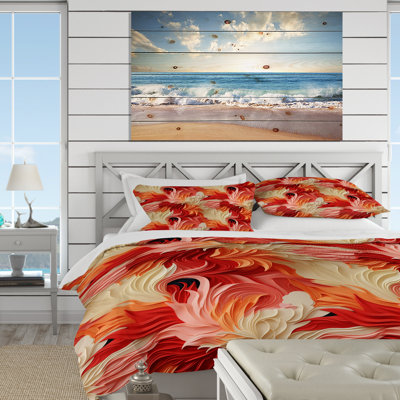 Ensemble de housse de couette Coral Canvas Tropical