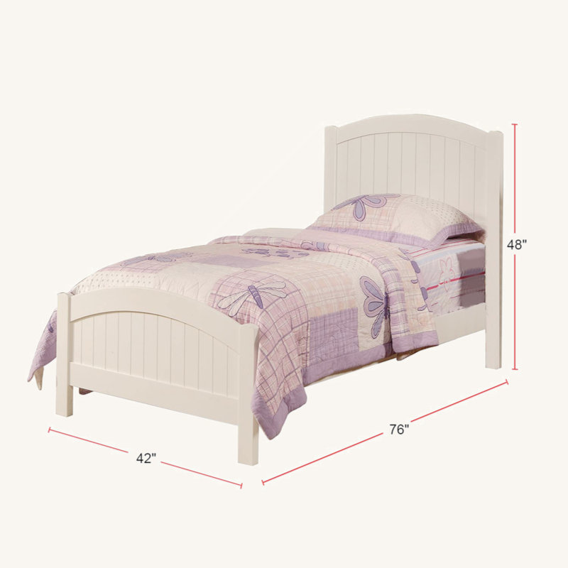 3Pcs Bedroom Set with Twin Size Bed, Nightstand and Chest, Wooden Transitional Style Bedroom Furniture Set 