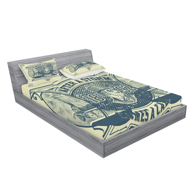 Microfiber Sheet Set, Queen Sheet Set with Fitted Sheet