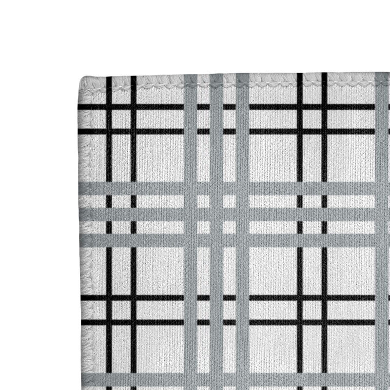 Plaid Indoor Rug, Rectangle 5' x 7'