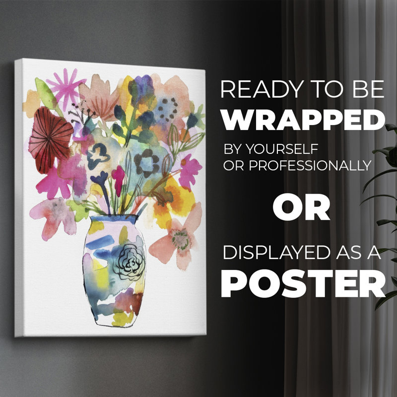 Linear Bouquet I - Impression sur toile seulement - NON-CADRE, H 60 po x l 40 po