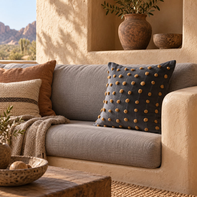 Housse de coussin en coton, 2 Pieces