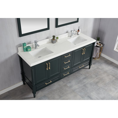 Flavell 72" Double Bathroom Vanity Set
