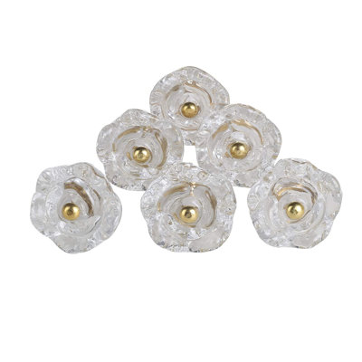 Ensemble de boutons de fleurs surdimensionnés de 1,6 po de longueur