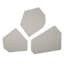 Callista Modern Asymmetrical Geometric Wall Mirror Set (Set of 3)-98582231