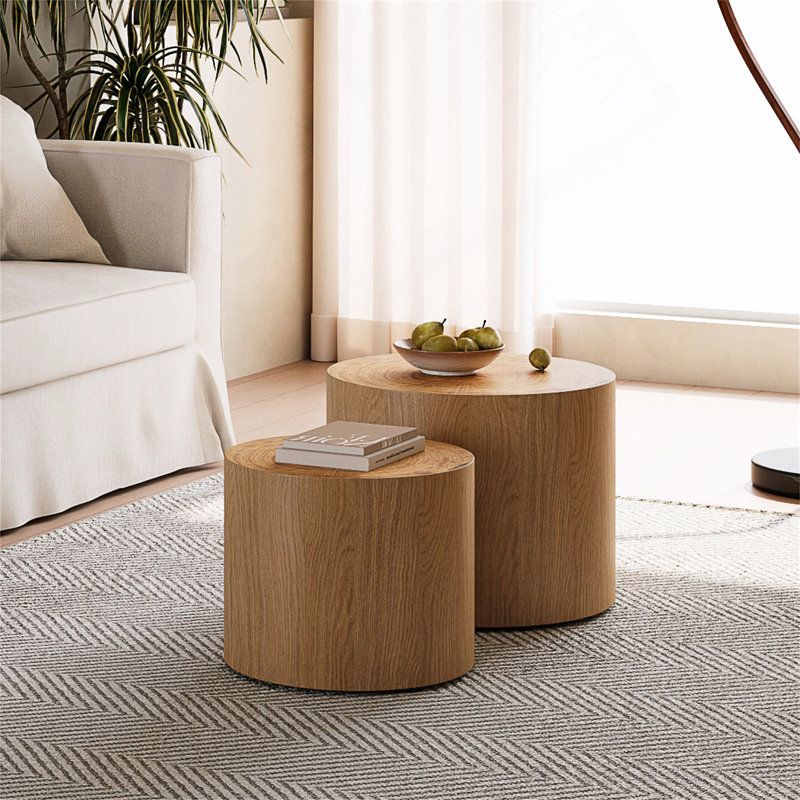 Ensemble de 2 tables basses gigognes