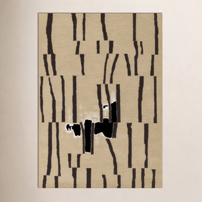 Austin Ivory Brown Hand-Tufted Wool Rug