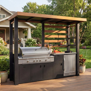 Cuisine d'extérieur recouverte d'acier galvanisé Backyard Fusion Flame
