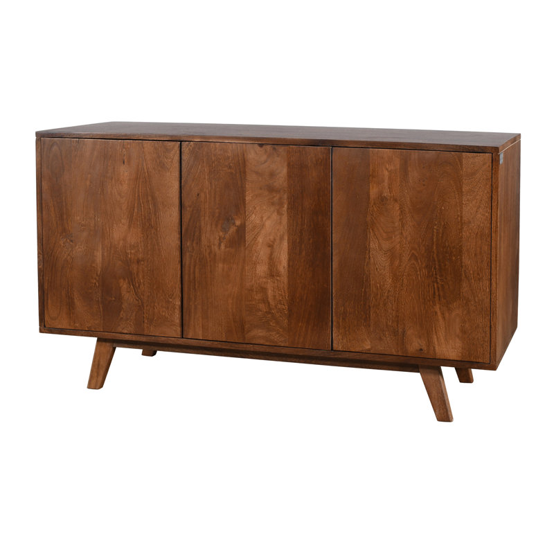 Crowell 120cm Solid Wood Sideboard, Walnut
