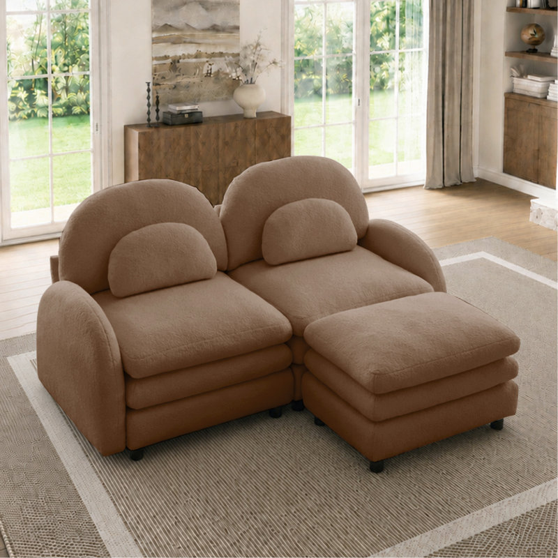 Canapé-lit Teddy, Camel, 68.52"