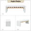 Banc rembourré l 52,5 po avec structure en fer Brame-476059877