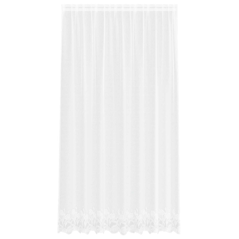 Curtains With Curtains Floral White Polyester, 200cm Width x 245cm Drop