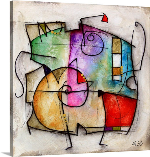 Abstracted Galaxy " Galaxy II " by Eric Waugh, 30" H x 30" W x 1.25" D