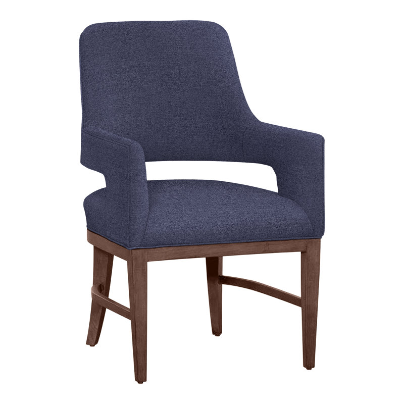 Chaise avec accoudoirs Josie, Noyer, Indigo 8789