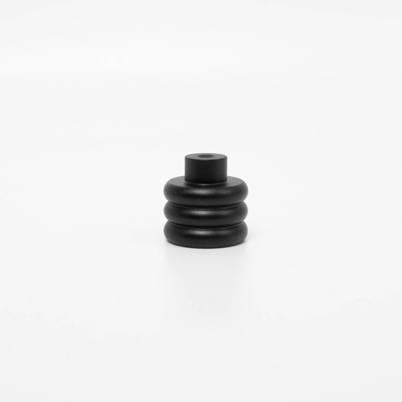ROUS Hardware Mid-Century Modern Honey Comb Knob, Charcoal (Black)