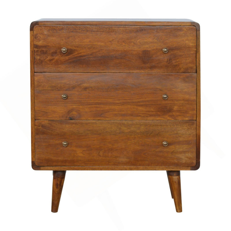 Commode courbée courbée, Châtaigne