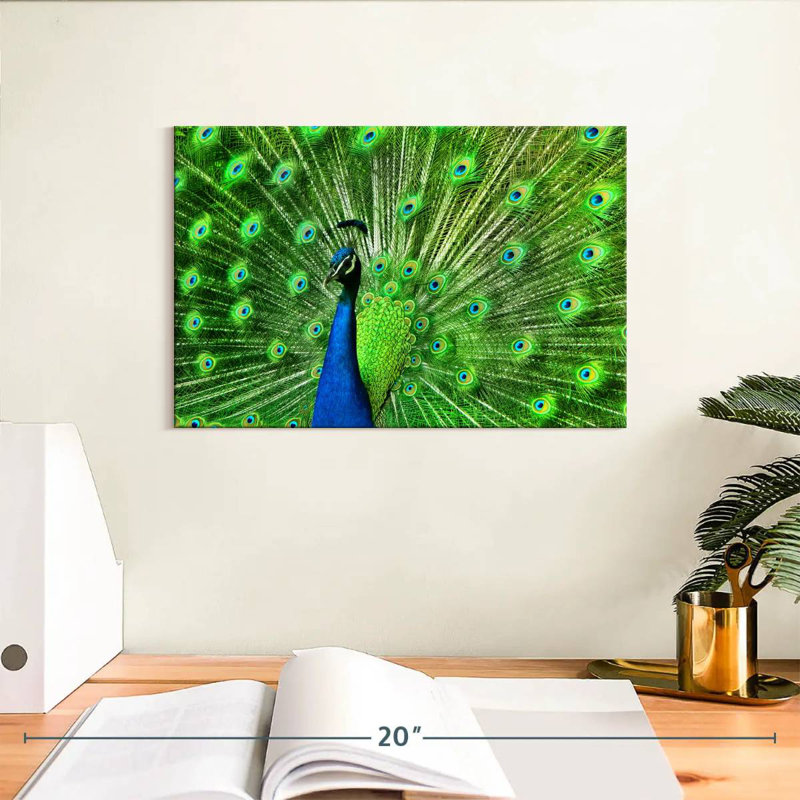 Brampt Chartreuse Green Peacock Feather