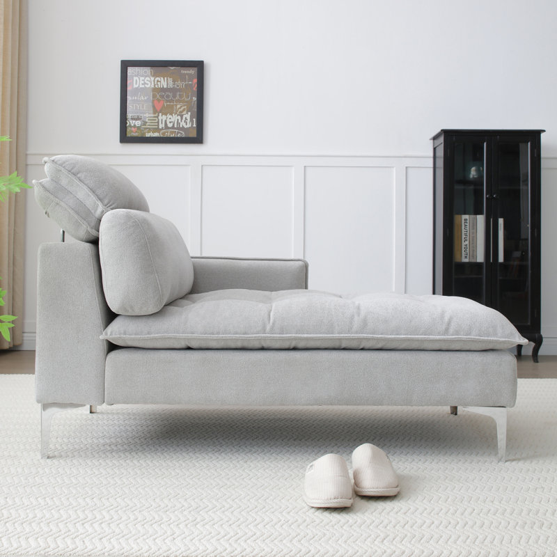 Méridienne de 55 po Modern, Gris