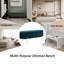 Banc de rangement en velours de 46 po de largeur pour le lit de la chambre à coucher dans le salon de la fenêtre du lit-1852866626