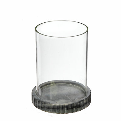 Ih Casadecor 9'' H Marble Tabletop Hurricane