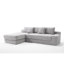 Canapé-lit modulaire en L pour salon avec structure en mousse à mémoire de forme et en acier - Canapé-lit convertible sans assemblage, Canapé à compression en velours côtelé, Canapé modulaire pour chambre à coucher, Cinéma maison