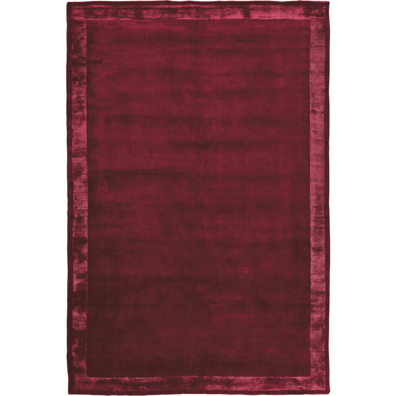 Farrow & Ball Silk Border Keepers Red Area Rug, Rectangle 12' x 18'