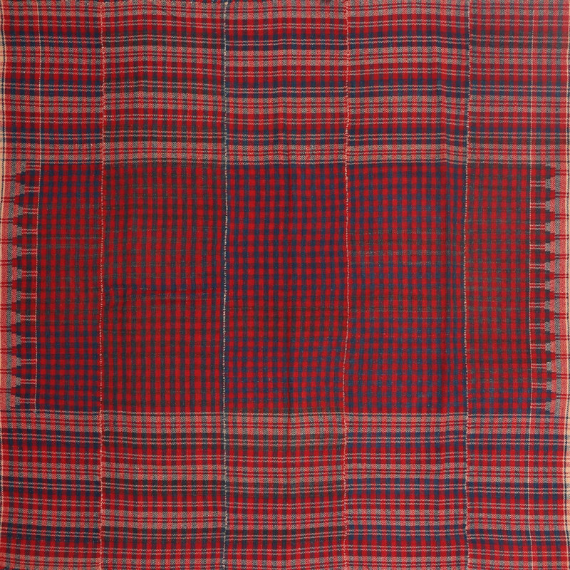 Tapis de zone rouge/rose contemporaine, Carré 3 pi