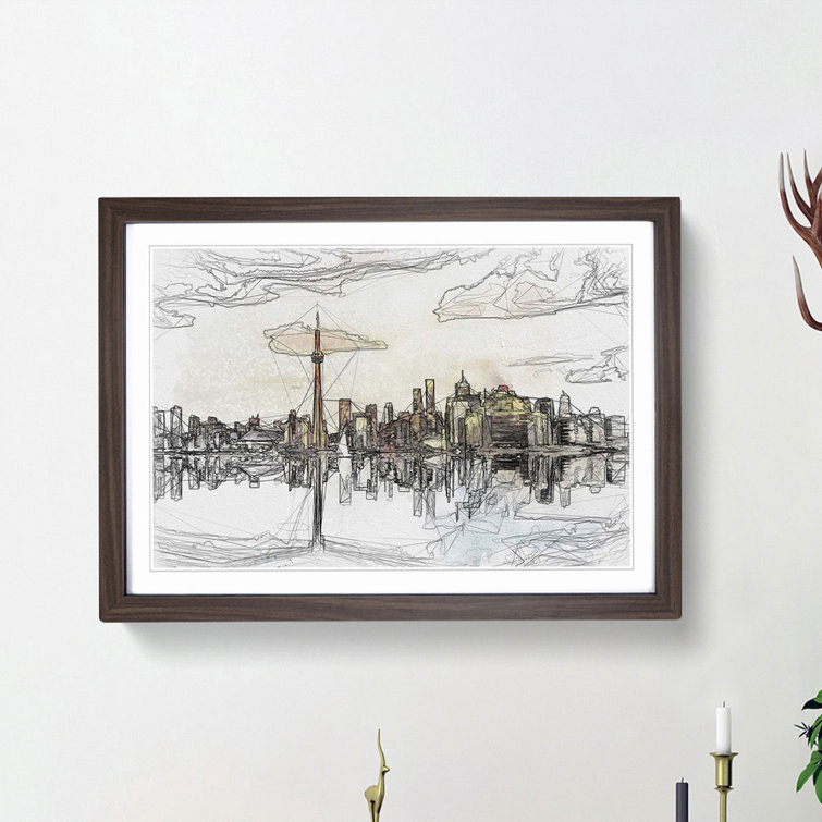 Reflection of the Toronto Skyline in Abstract - Picture Frame Graphic Art Print