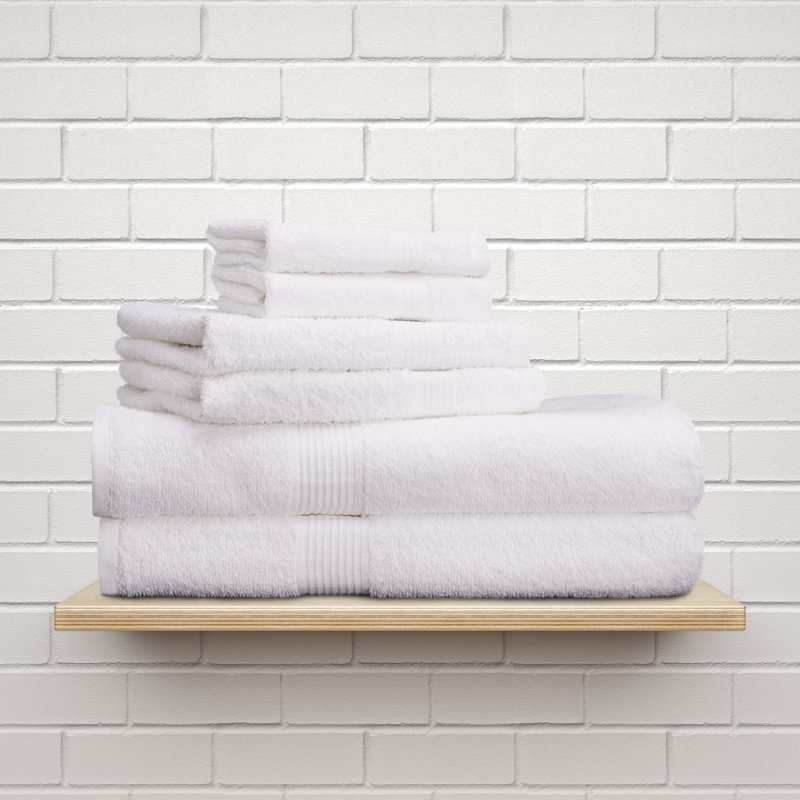  Ensemble de serviettes 6 pièces Luxury, Blanc