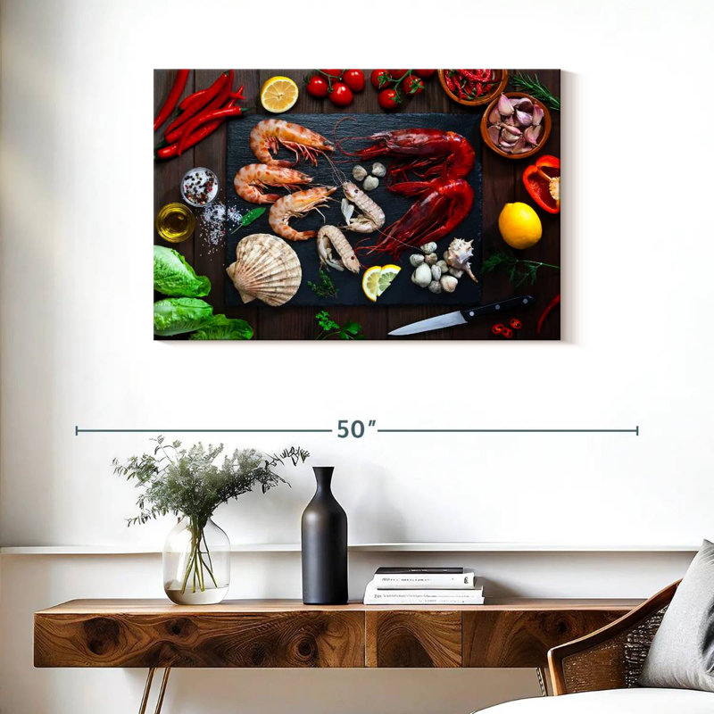 Yarlin cuisine des fruits de mer, H 24 po x l 36 po