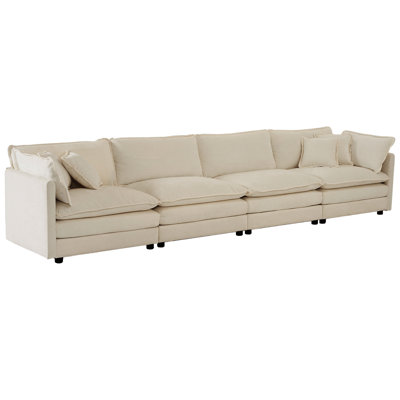 4 Seater Chenille With Tilt Function - Adjustable 4 Removable Covers , Easy To Clean And Maintain