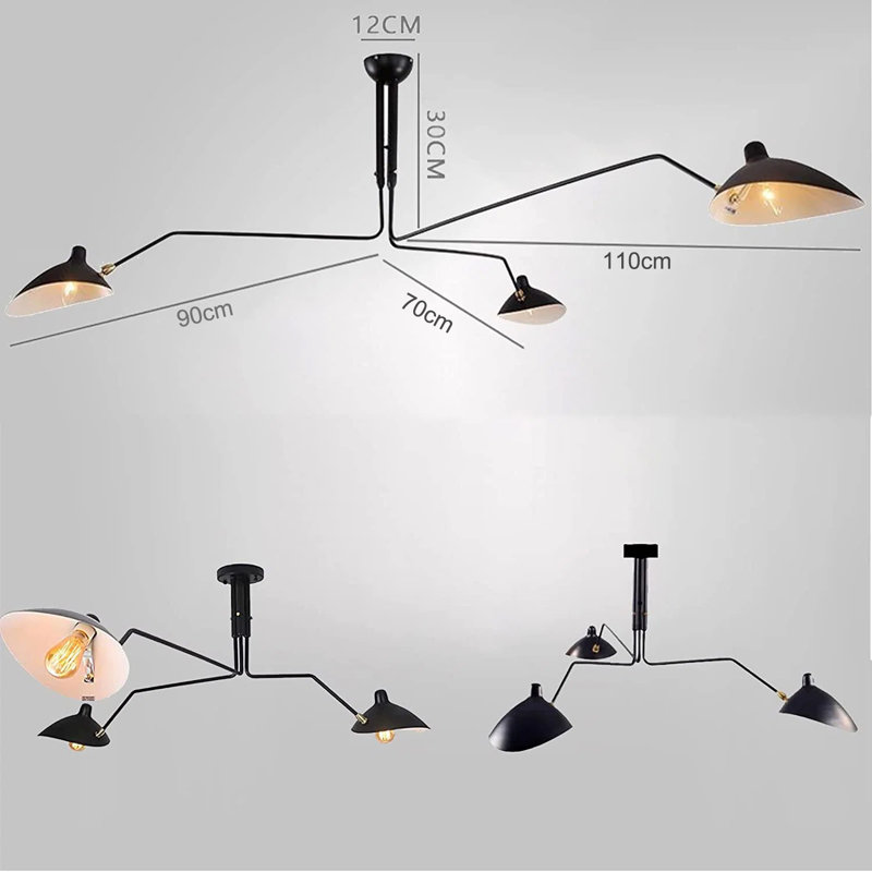 Lustre géométrique à 3 lumières Graiden