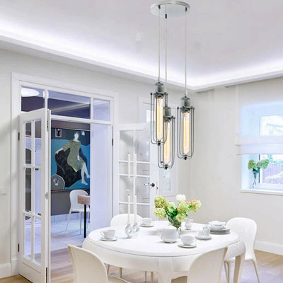 Hanrahan 3 - Light Chrome Cluster Pendant
