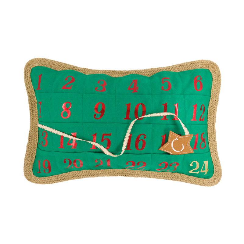 Appliqued Canvas Pillow Cover